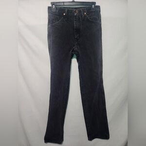 Wrangler Jeans Cowboy Cut Slim Fit. Shadow Black Wash.Straight Leg. Size 28x34.